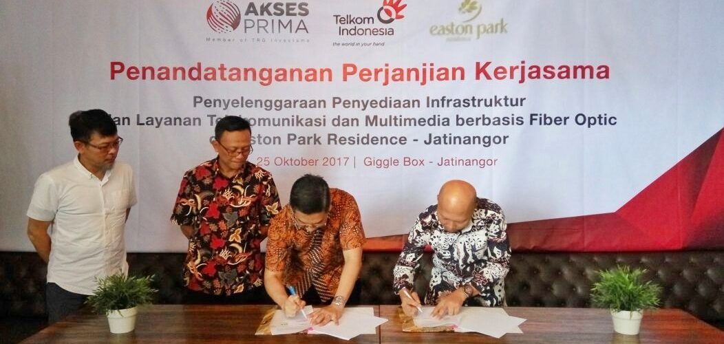 Partnership Signing Between PT Akses Prima Indonesia and Easton Park Residence